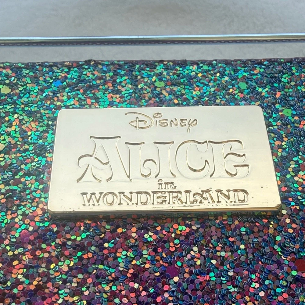 Sigma x Disney Alice in Wonderland Glitter Makeup Bag - Limited Edition NWOT